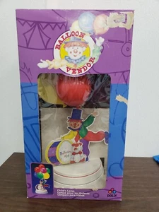 Vintage Clown Balloon Vendor Lamp w/ Nite Light & Dog Missing Ear NIB - Picture 1 of 6