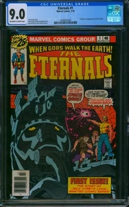 THE ETERNALS #1 🌟 CGC 9.0 🌟 1st Appearance! Jack Kirby Marvel KEY Comic 1976 - Picture 1 of 2