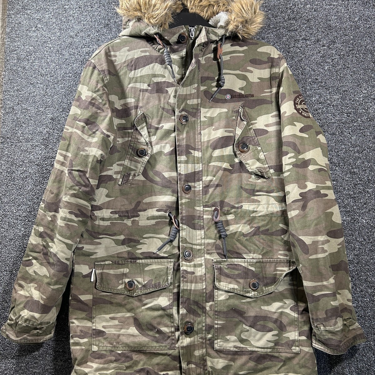 Lambretta Hombre Parka Lambretta Carnaby Abrigo Con Capucha Y