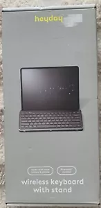 Wireless Keyboard with Stand for iPads & Tablets - heyday Black and Gray NEW - Picture 1 of 2