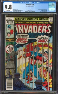 INVADERS #19 CGC 9,4 PÁGINAS BLANCAS // PORTADA DE HITLER MARVEL COMICS 1977 - Imagen 1 de 2