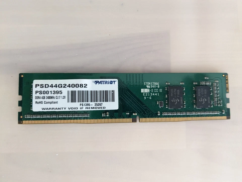 Patriot Memory Signature Line DDR4 4GB (1x4GB) UDIMM Frequency: 2400MHz - Image 1 of 1