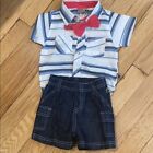 0-3 months Dog sport outfit shirt with bow tie and shorts