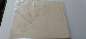 VINTAGE SAMMLUNG PETER WEILSEN TERNY SIGNIERTE SEITE & COA - Bild 1 von 2