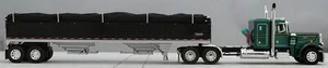DCP GREEN PETERBILT 359 36" & 270" FRAME W/ BLACK WILSON LOW SIDE HOPPER 60-1686 - Picture 1 of 4