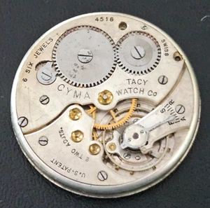 CYMA TACY 12s 6J 2ADJ SWISS WATCH MOVEMENT LOT.124 - Picture 1 of 3