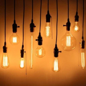B22 40W 60W Dimmable Edison Bulb Filament Light Vintage Amber Glass Bulbs AC220V - Picture 1 of 34