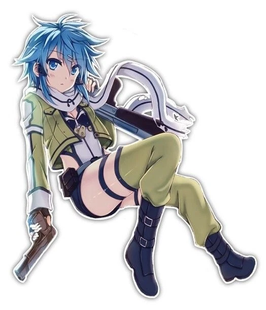 Sword Art Online Sinon Asada Shino Archer Ver Anime JDM Car Decal Sticker 021 - Image 1 of 1