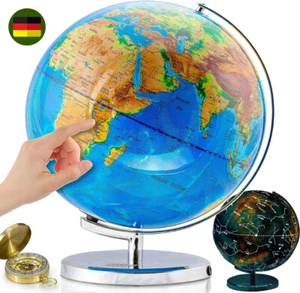 Kinder Globus Leuchtglobus Kinderglobus Tierabbildungen 9.5" Weltkarte Weltkugel - Bild 1 von 16