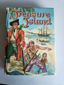 Vintage 1955 Treasure Island Book Hardcover Racine Wisconsin Whitman Publishing - Picture 1 of 6