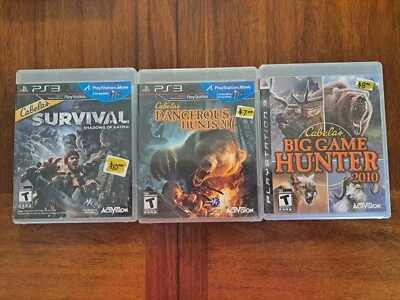 Cabela's Survival, Dangerous Hunt, Big Game Hunt - CIB - Tested And Working  - Image 1 of 2