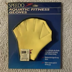 Speedo Aquatic Fitness Gloves for water resistance training | UV Yellow | Small - Picture 1 of 2