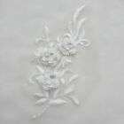 DIY Crafts Wedding Dress3D Embroidery Lace Flowers Bridal Applique Pearl  Tulle