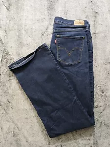 Levi's 512 Bootcut Perfectly Slimming Jeans Women's Size 14 Dark Wash - Picture 1 of 16