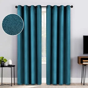 Jaxon Washable Room Darkening Blackout Curtain Panels, Set of 2 - Picture 1 of 81