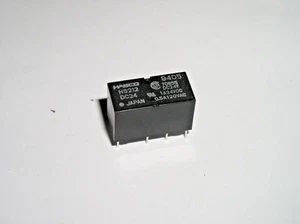 HS212 Leiterplattenrelais Spule 24V = 2 Weichen 10x10x20mm - Bild 1 von 3
