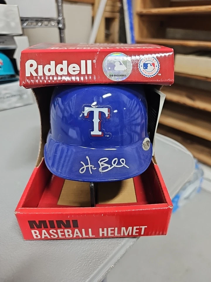 HANK BLALOCK just Minor Mini Helemet Auto Texas - Image 1 of 1