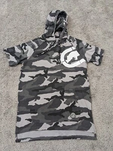 Ecko Unltd Hoodie Shirt Men’s Medium Casual Short Sleeve Camouflage - Picture 1 of 9
