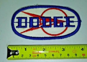 VINTAGE Embroidered Automotive Gasoline Patch UNUSED - DODGE  - Picture 1 of 3