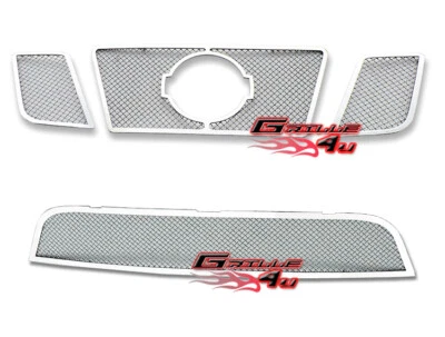 For 2008-2015 Nissan Armada Logo Show Stainless Chrome Mesh Grille Insert Combo - Image 1 of 2