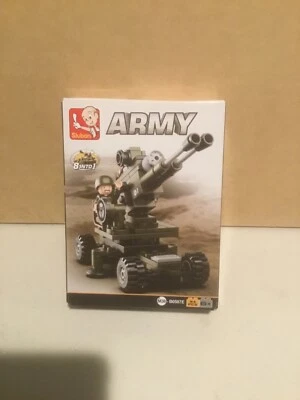 SLUBAN ARMY ARTILLERY INTERLOCKING BLOCK TOY M38-B0587E - Image 1 of 2