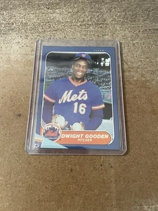1986 Fleer Box Top Panel DWIGHT GOODEN New York Mets Baseball Card - Picture 1 of 2