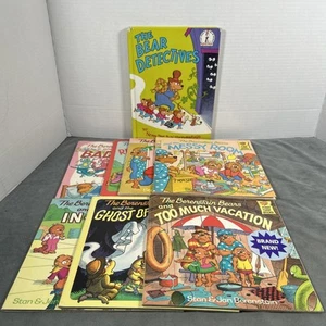 Vintage Lot Of 8 Berenstain Bears Books 1980s 7 Softcover & 1 Hardcover - Imagen 1 de 21