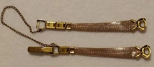 Vintage - 10k Yellow Gold-Filled - Mesh Ladies Watch Band - Speidel - Picture 1 of 13