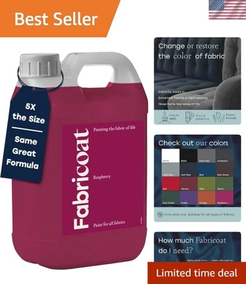 Pintura de tela acrílica 85 oz - Frambuesa resistente a la decoloración para muebles y ropa Foto 1 de 4