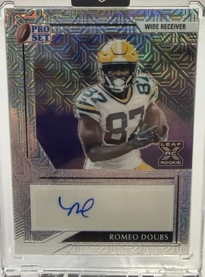 2022 Leaf Pro Set Metal Romeo Doubs Mojo Silver RPA /25 - Image 1 of 2