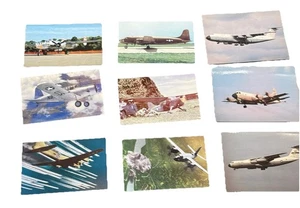 LOT of 9 WW2 war planes postcards color s/w NOT MAILED made In USA - Bild 1 von 5