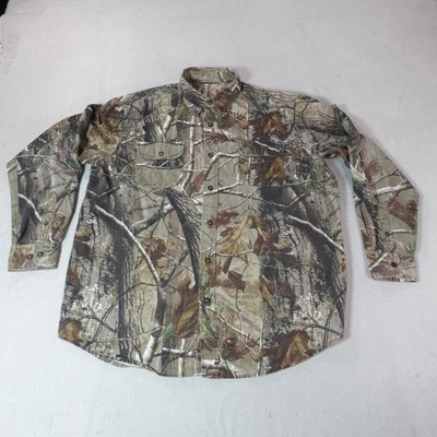 Realtree Camo Shirt Mens Extra Large Button Down Long Sleeve Hunting Outdoors - Image 1 of 4
