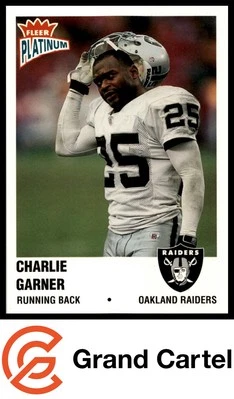 2003 Fleer Platinum #36 Charlie Garner - Oakland Raiders GRAND CARTEL - Image 1 of 2