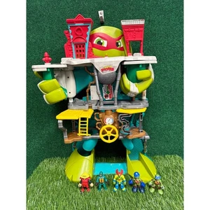 Imaginext Playskool TMNT Ninja Turtle Half Shell Hq 2016 Big Heroes Headquarters - Picture 1 of 9