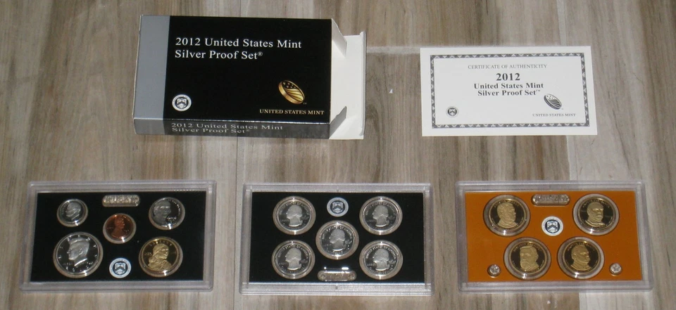 2012 US Silver Proof Set with Box and COA - Image 1 of 1