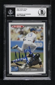 BAS 2004 Topps Total Alex Cora #162 BGS Authentic Auto - Picture 1 of 3