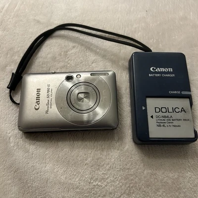 Canon PowerShot ELPH SD780 IS Silver 12.1MP Digital Camera w/ Card Charger - Image 1 of 4