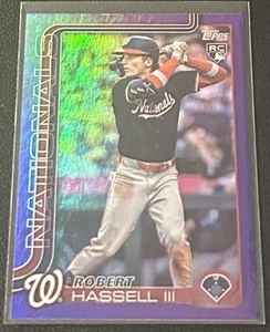 Actualización Topps 2025 púrpura arco iris lámina novato/250 Robert Hassell III RC #US109 - Imagen 1 de 2