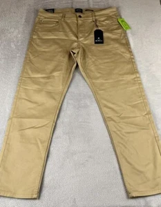 Ben Sherman Herren Sand Farbe Straight Fit Stretch Hose Größe 36x30 - Bild 1 von 11