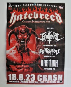 Hatebreed POSTER Tour HUGE 33 x 23 Inch Heavy Metal Big Large Bastion Bunghole - Picture 1 of 2