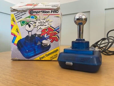 🕹️ VERPACKT 🕹️ Competition Pro Joystick 🕹️ STAR Blau Silber🕹️ b - Bild 1 von 4