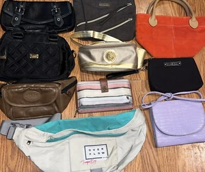 Bundle Of 10 Name Brand Wallets, Bags, And Waist Packs/belt Bags - Picture 1 of 19