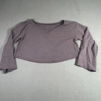 Top Lululemon Show Your Depth para mujer XL púrpura manga larga holgado recortado gimnasio Foto 1 de 4