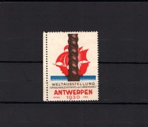 Vignetten: 1930 Antwerpen, Weltausstellung  (G-40) - Bild 1 von 1