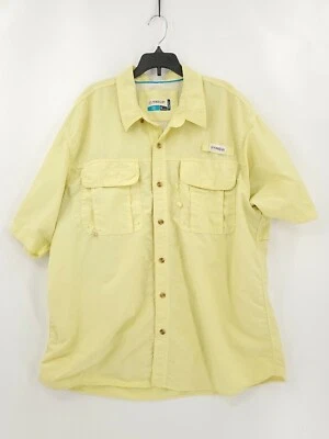 Camisa de pesca Magellan para hombre talla XL color verde/amarillo manga corta botones Foto 1 de 4