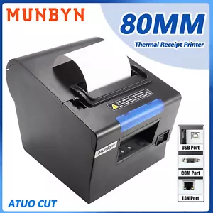 MUNBYN 80mm Bondrucker Kassendrucker mit Auto Cutter für Küche/Restaurant/Hotels - Bild 1 von 12