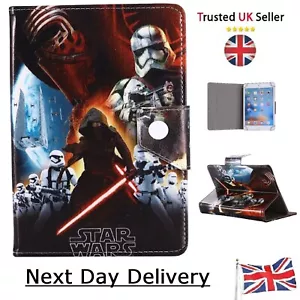 Star Wars Case for Samsung Galaxy Tab 3 4 A7 A8 A10 S6 E 7" 8" 10" tablet Cover - Picture 1 of 7