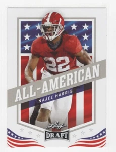 2021 LEAF DRAFT FOOTBALL ALL-AMERICAN NAJEE HARRIS #45 - Picture 1 of 1