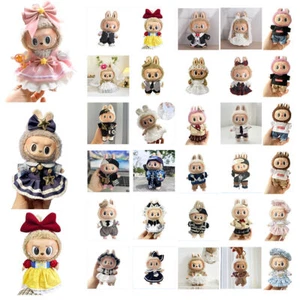 Dolls Clothes Dress Outfit For Pop Mart Labubu 17cm / 38cm Baby Doll Clothes Set - Picture 1 of 50