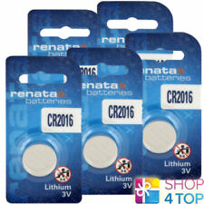 5 Renata CR2016 Litio Batterie 3V Cella Coin Pulsante DL2016 Exp 2026 Nuovo